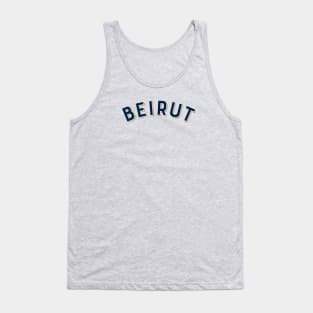 Beirut Lebanon Vintage Arched Type Tank Top